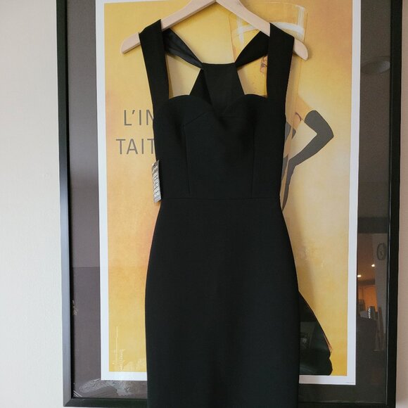 VICTORIA BECKHAM
Matte Crepe Cross Back Cami Fitted Dress. Size UK 6. - Picture 6 of 14